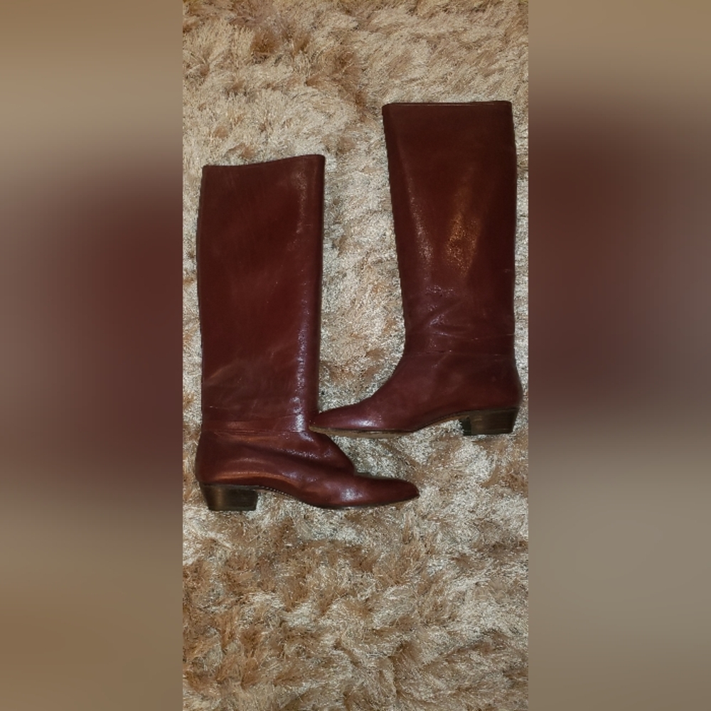 Deep Brown Leather Boots